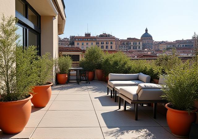 Terrazza privata ai Parioli